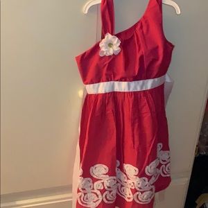 Pink short sleeve dress